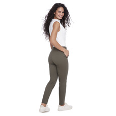 I LOVE TYLER MADISON TYLER MADISON 25H PANTALON PULL ON SLIM LEG MOSSTONE