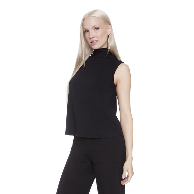 I LOVE TYLER MADISON TYLER MADISON 25H TANK TOP KALI HIGH COLLAR BLACK