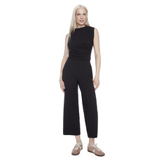 I LOVE TYLER MADISON TYLER MADISON 25H PANT CROP PULL ON WIDE LEG BLACK