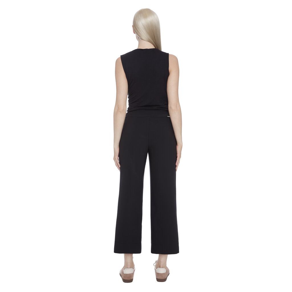 I LOVE TYLER MADISON TYLER MADISON 25H PANT CROP PULL ON WIDE LEG BLACK