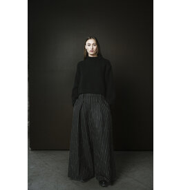 BODY BAG BODY BAG 25H PANTALON NANCY PINSTRIPES NOIR/BLANC