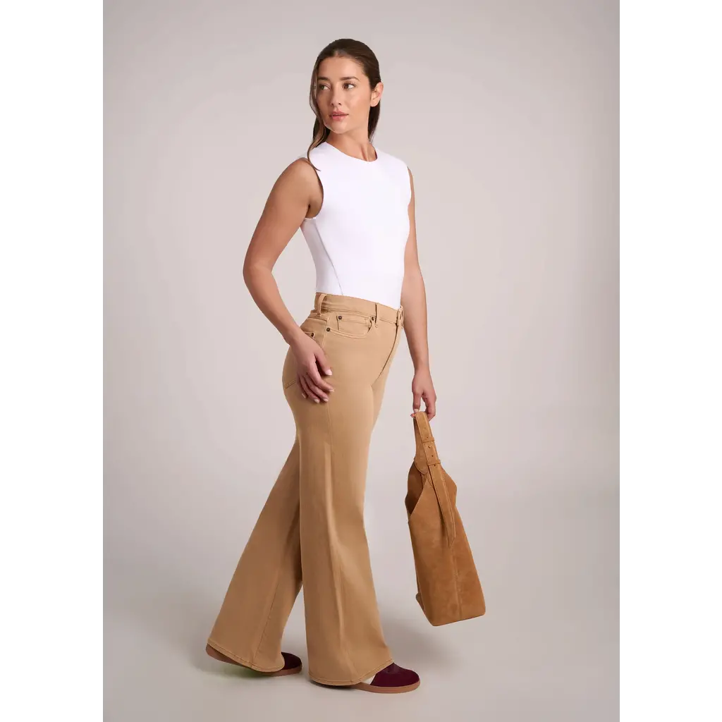 YOGA JEANS YOGA JEANS 25H LILY WIDE LEG HIGH RISE 32'' DUST