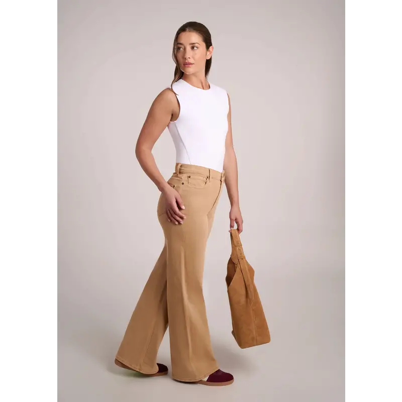 YOGA JEANS YOGA JEANS 25H LILY WIDE LEG HIGH RISE 32'' DUST