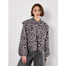 APRICOT APRICOT 25H JACKET MATELASSE TEXTURE MOTIFS NOIR