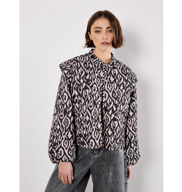 APRICOT APRICOT 25H JACKET MATELASSE TEXTURE MOTIFS NOIR