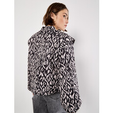 APRICOT APRICOT 25H JACKET MATELASSE TEXTURE MOTIFS NOIR