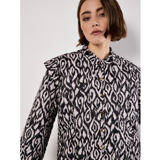 APRICOT APRICOT 25H JACKET MATELASSE TEXTURE MOTIFS NOIR