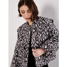 APRICOT APRICOT 25H JACKET MATELASSE TEXTURE MOTIFS NOIR