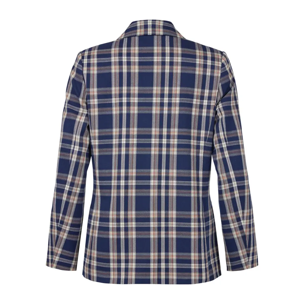 BRANDTEX BRANDTEX 25H CHECK BLAZER MARINE