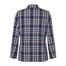 BRANDTEX BRANDTEX 25H CHECK BLAZER MARINE