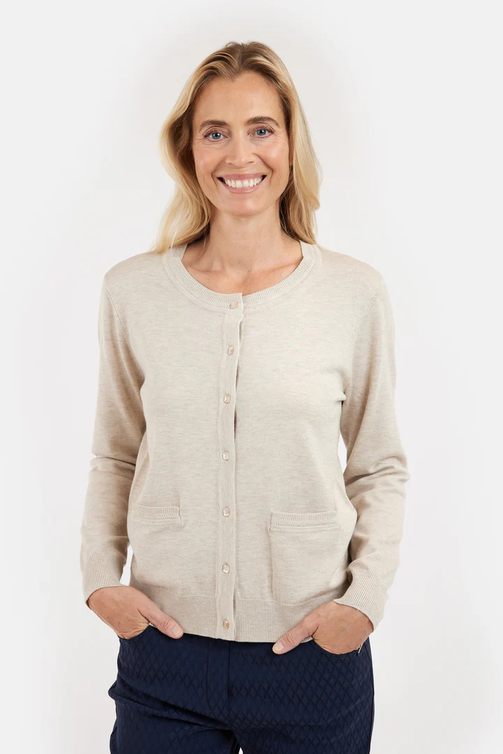 BRANDTEX 25H CARDIGAN BEIGE