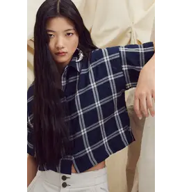 EVE GRAVEL EVE GRAVEL 25H CHEMISE JETTA MARINE/CREME