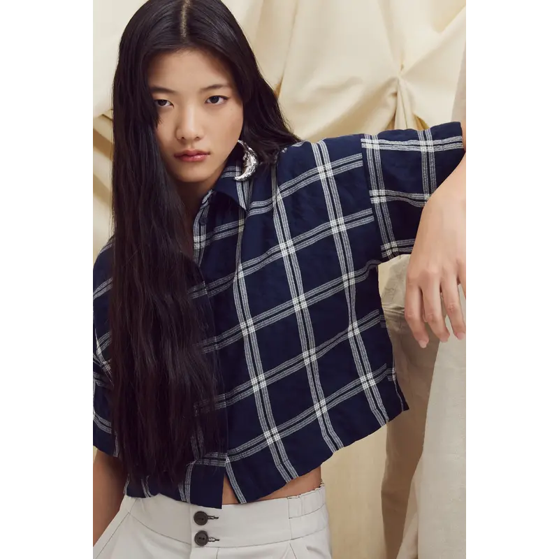 EVE GRAVEL EVE GRAVEL 25H CHEMISE JETTA MARINE/CREME