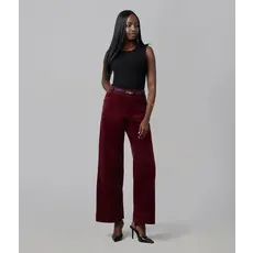 LOLA JEANS LOLA JEANS 25H COLETTE HR WIDE CORDUROY 30'' SYRAH RED