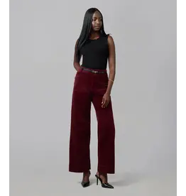 LOLA JEANS LOLA JEANS 25H COLETTE HR WIDE CORDUROY 30'' SYRAH RED