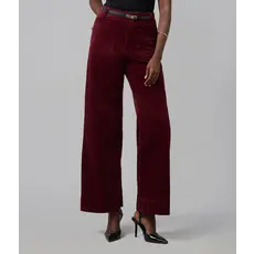 LOLA JEANS LOLA JEANS 25H COLETTE HR WIDE CORDUROY 30'' SYRAH RED