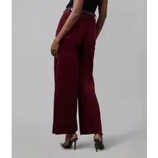 LOLA JEANS LOLA JEANS 25H COLETTE HR WIDE CORDUROY 30'' SYRAH RED