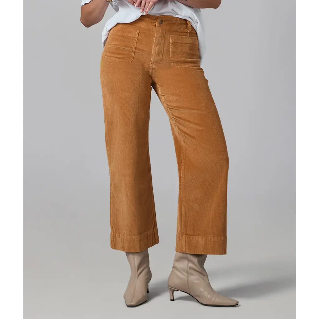 LOLA JEANS LOLA JEANS 25H COLETTE HR WIDE CORDUROY 30'' SUNCLOUD