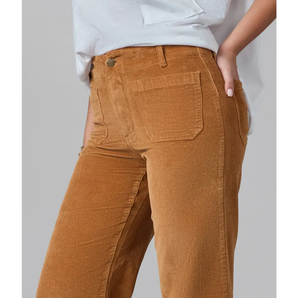 LOLA JEANS LOLA JEANS 25H COLETTE HR WIDE CORDUROY 30'' SUNCLOUD