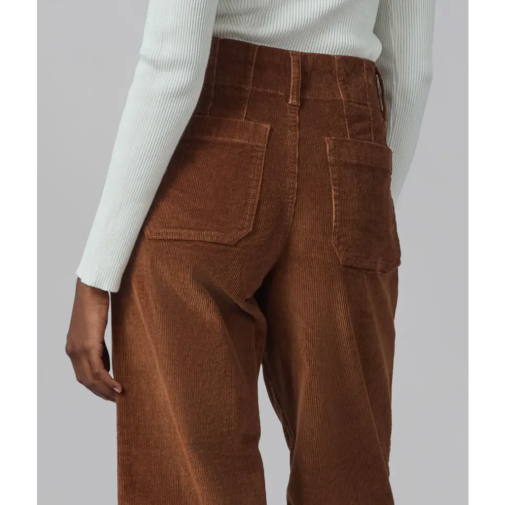 LOLA JEANS LOLA JEANS 25H COLETTE HR WIDE CORDUROY 30'' BRUN