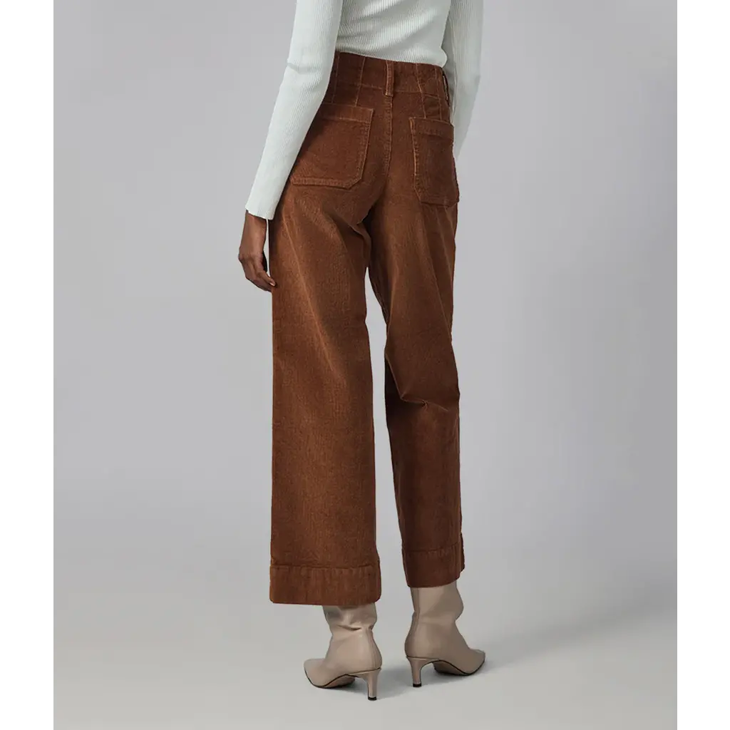 LOLA JEANS LOLA JEANS 25H COLETTE HR WIDE CORDUROY 30'' BRUN