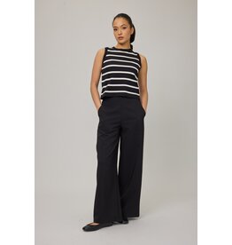 PISTACHE PISTACHE 25H PANTALON FLUIDE WIDE LEG NOIR