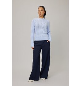 PISTACHE PISTACHE 25H PANTALON FLUIDE WIDE LEG MARINE