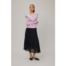 PISTACHE PISTACHE 25H JUPE PLIS GEORGETTE NOIR