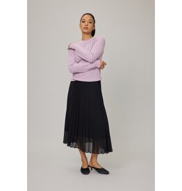 PISTACHE PISTACHE 25H JUPE PLIS GEORGETTE NOIR