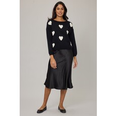 PISTACHE PISTACHE 25H CHANDAIL NOIR COEURS CREME