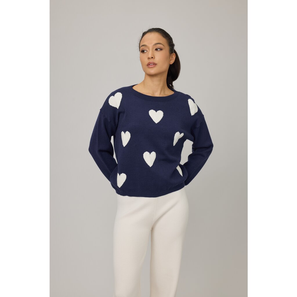 PISTACHE PISTACHE 25H CHANDAIL MARINE COEURS CREME