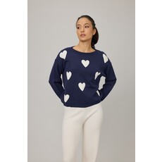 PISTACHE PISTACHE 25H CHANDAIL MARINE COEURS CREME