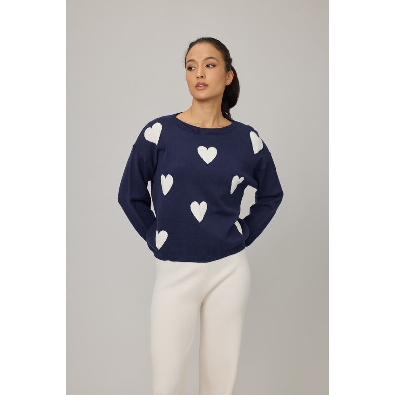 PISTACHE PISTACHE 25H CHANDAIL MARINE COEURS CREME