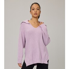 PISTACHE PISTACHE 25H PULL MAILLE COTELEE COL LILAS