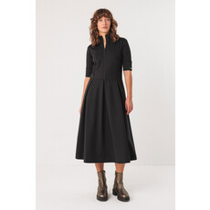 SKFK SKFK 25H ROBE MIDI ALAITZA COL MONTANT NOIR