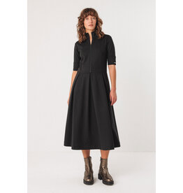 SKFK SKFK 25H ROBE MIDI ALAITZA COL MONTANT NOIR