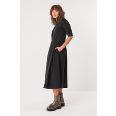 SKFK SKFK 25H ROBE MIDI ALAITZA COL MONTANT NOIR