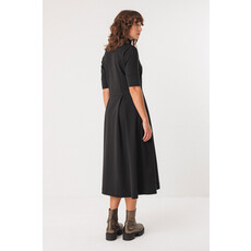 SKFK SKFK 25H ROBE MIDI ALAITZA COL MONTANT NOIR