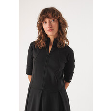 SKFK SKFK 25H ROBE MIDI ALAITZA COL MONTANT NOIR