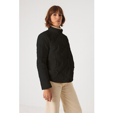 SKFK SKFK 25H JACKET EIRA MATELASSE COL CHEMINEE NOIR