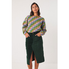 SKFK SKFK 25H JUPE MIDI MEDEA CORDUROY VERT