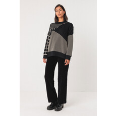 SKFK SKFK 25H PULL TRICOT STRUCTURE NOIR/CREME