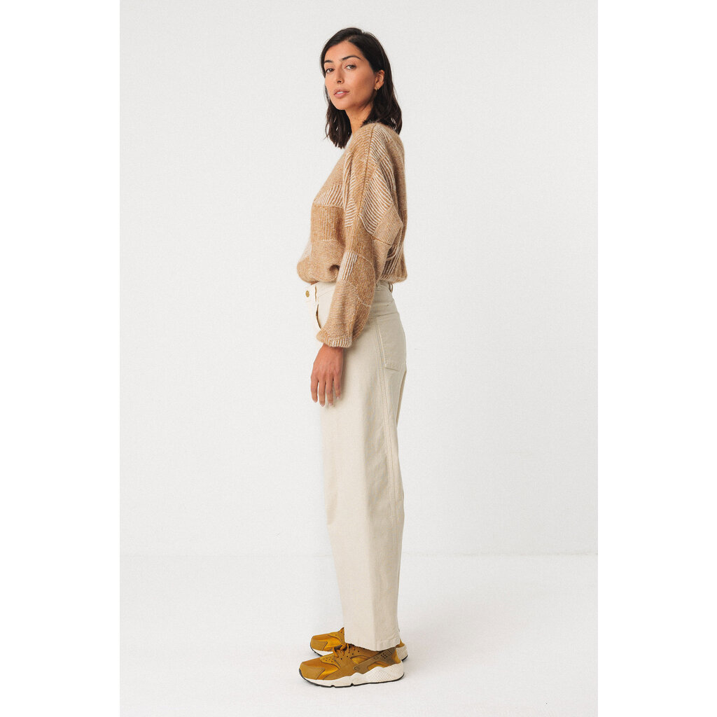 SKFK SKFK 25H PANTALON NARKUE AMPLE CORDUROY CREME