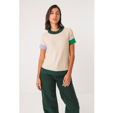 SKFK SKFK 25H TOP ARHAN M COURTES CREME/VERT/LILAS