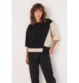 SKFK SKFK 25H TOP ALORIA M 3/4 COLOR BLOCK NOIR/CREME