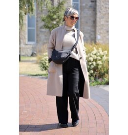 RENUAR RENUAR 25H MANTEAU REVERSIBLE DOUX TAN COMBO