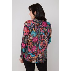 RENUAR RENUAR 25H BLOUSE COL EN V FLEURS MULTI COMBO