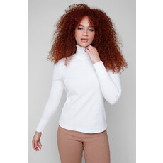 RENUAR RENUAR 25H CHANDAIL RIB COL HAUT FRISON CREME