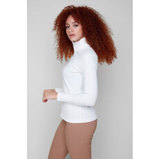 RENUAR RENUAR 25H CHANDAIL RIB COL HAUT FRISON CREME