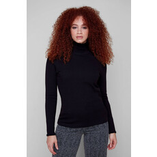 RENUAR RENUAR 25H CHANDAIL RIB COL HAUT FRISON BLACK